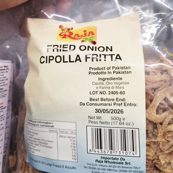 Raja fried onion cipolla afitta 500g - Raja gebratene Zwiebel Cipolla Afitta